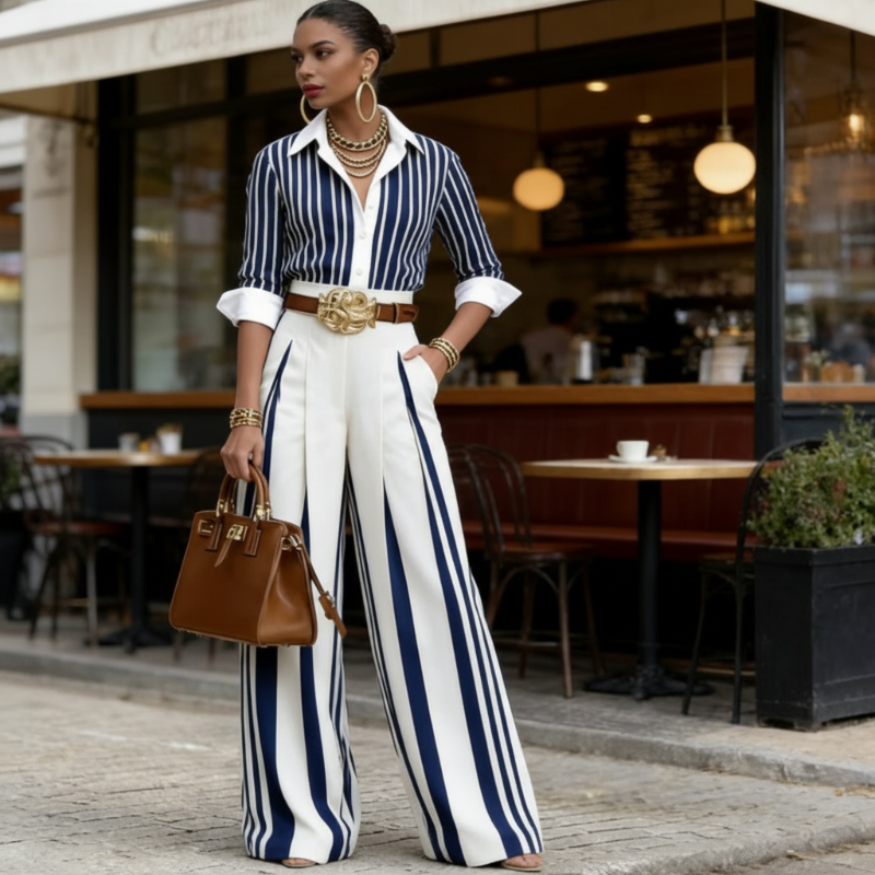Atenas ™ | Completo di T-shirt e Pantaloni ampi
