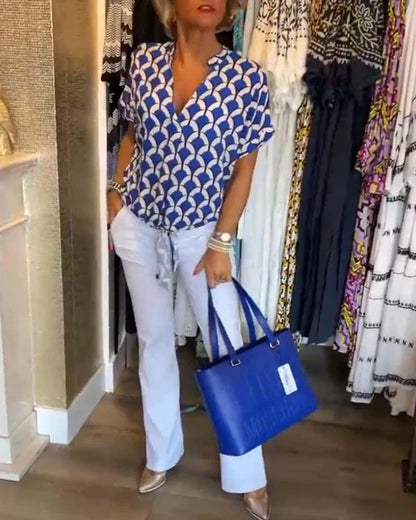 BLUSA STAMPATA ELEGANTE SOLVEIG