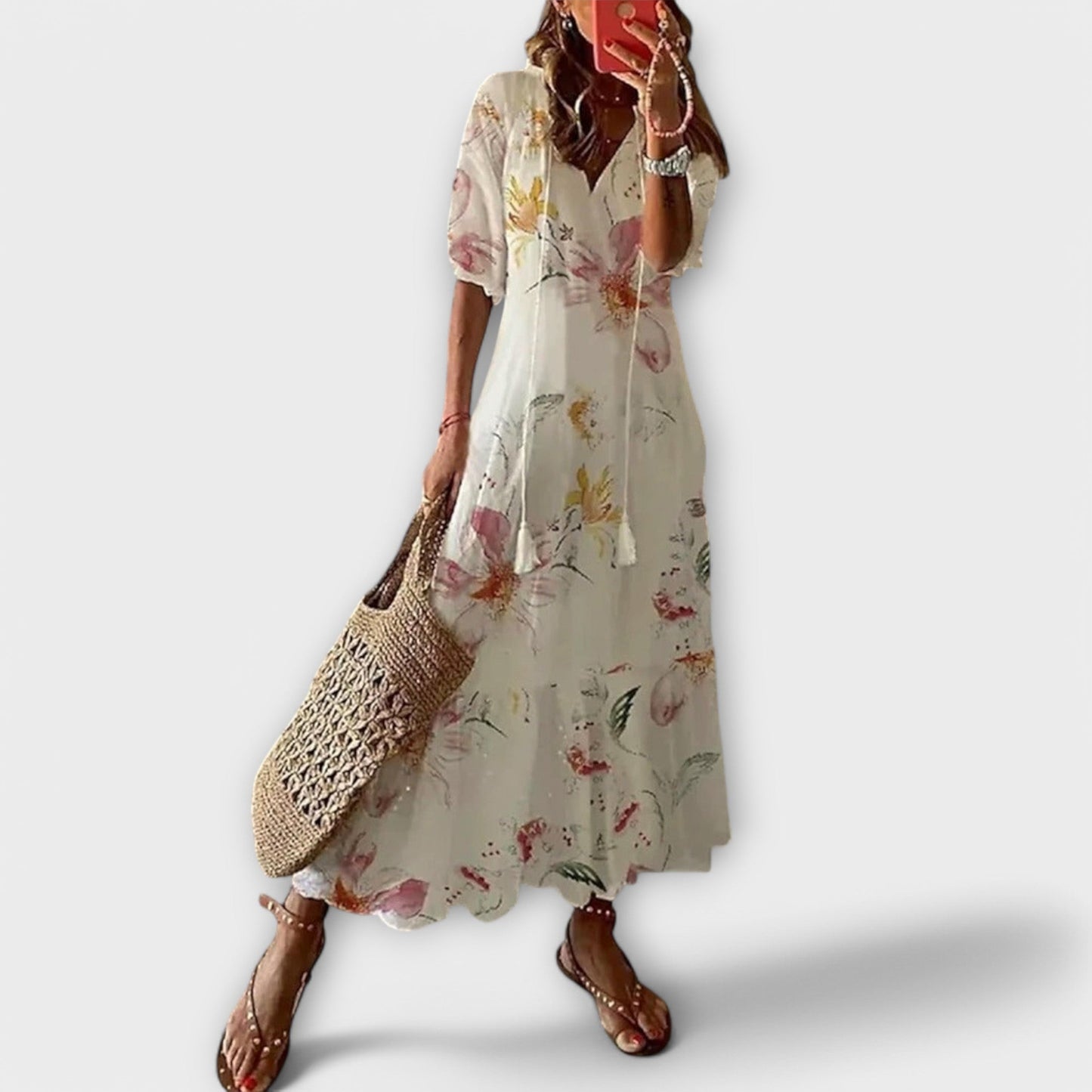 Helga | Abito maxi Boho Elegante