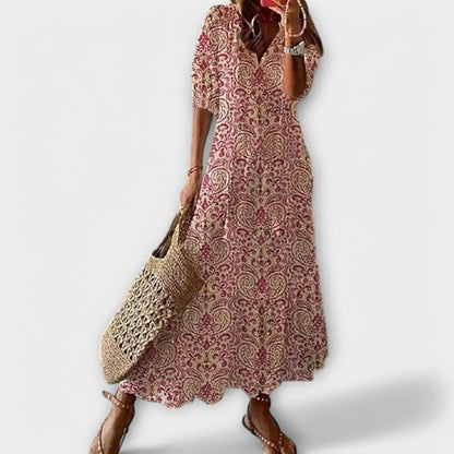 Helga | Abito maxi Boho Elegante