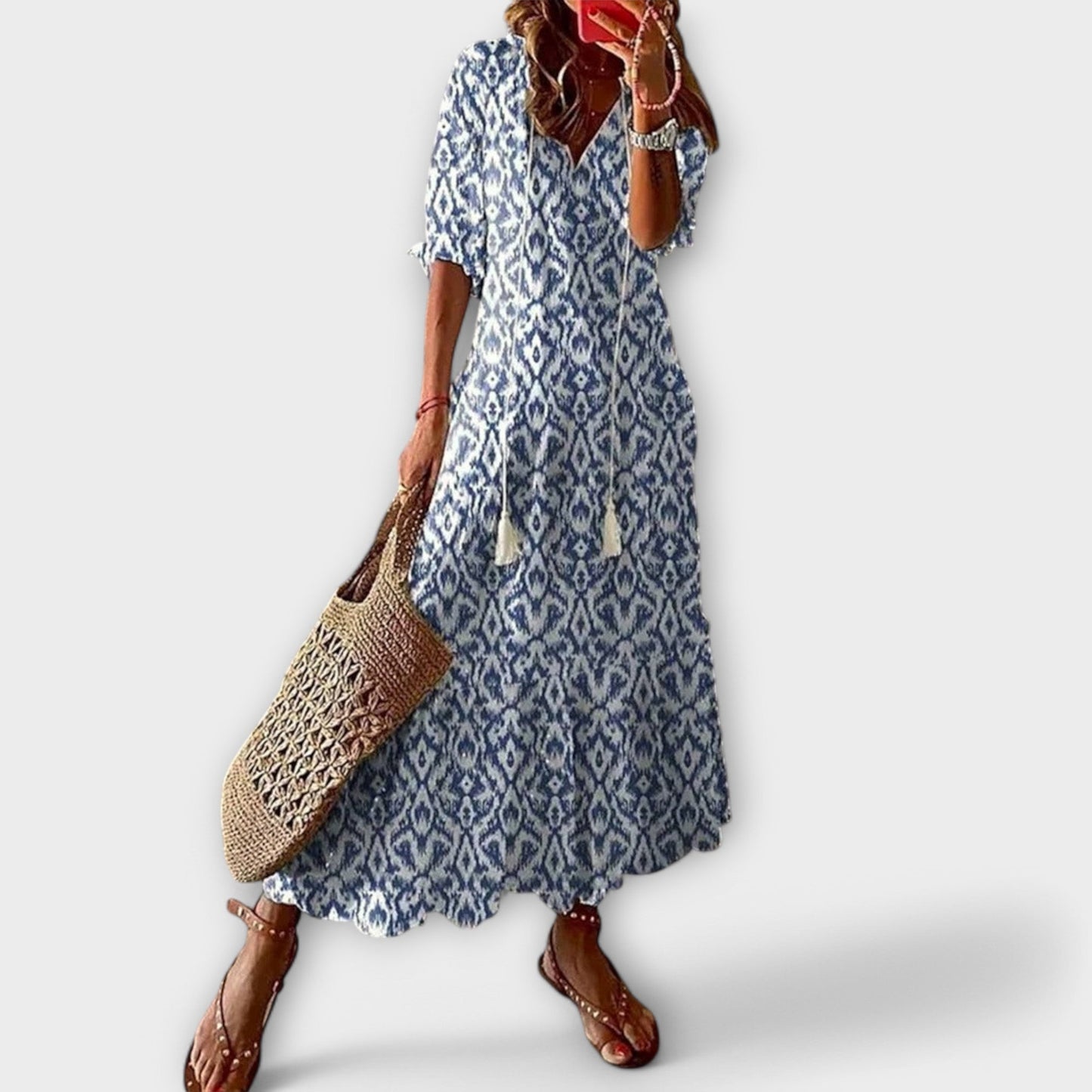 Helga | Abito maxi Boho Elegante
