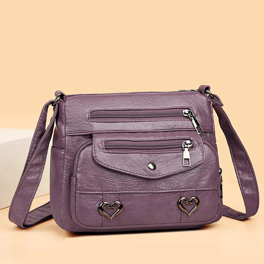 Lux | Borsa a Tracolla alla Moda con Dettaglio a Cuore