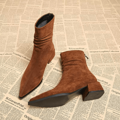 Piera - Stivaletti di Camoscio di Lusso