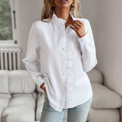 Grace – Blusa con bottoni e Volant