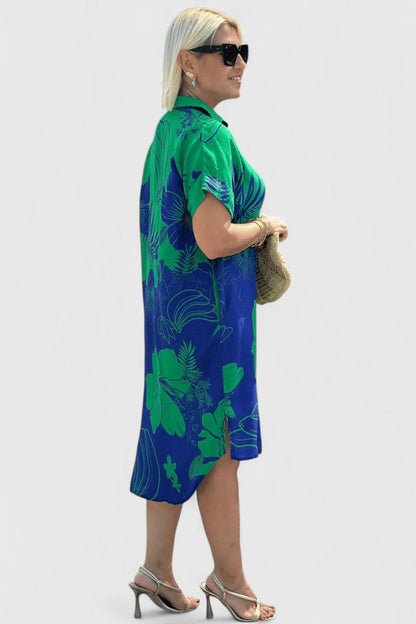 LUCY – ABITO CHEMISIER TROPICAL BLOOM