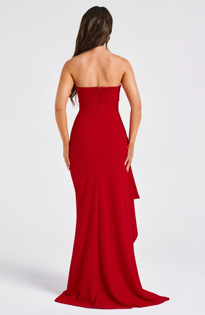 Alina | Abito maxi Elegante senza spalline